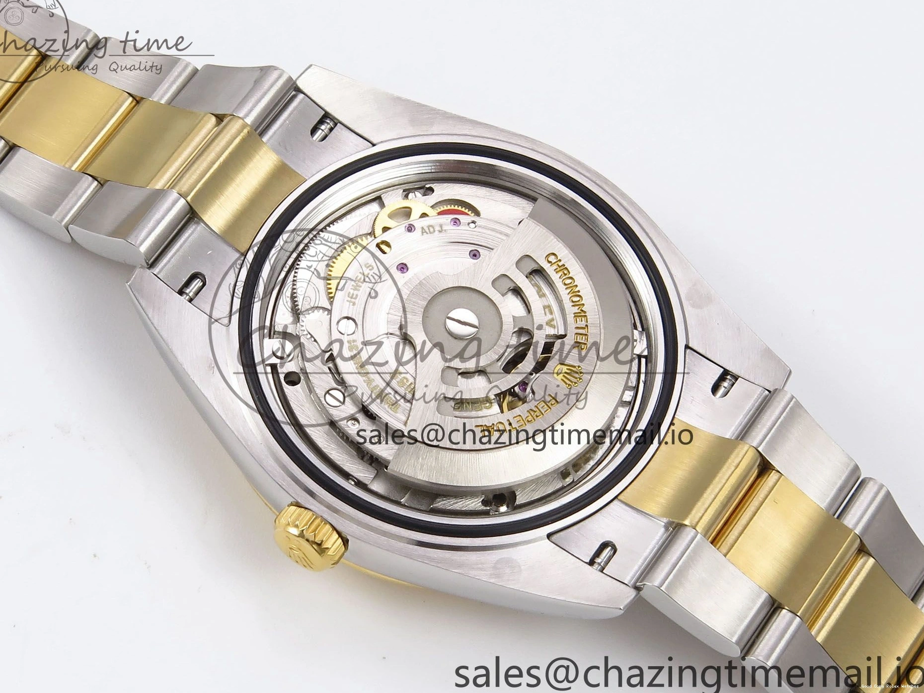 AAA Replica Watches Bracelet Thermal YG Best Edition Dial DateJust 41 Oyster 126333 EWEF SS on 976 YG Textured A 0104